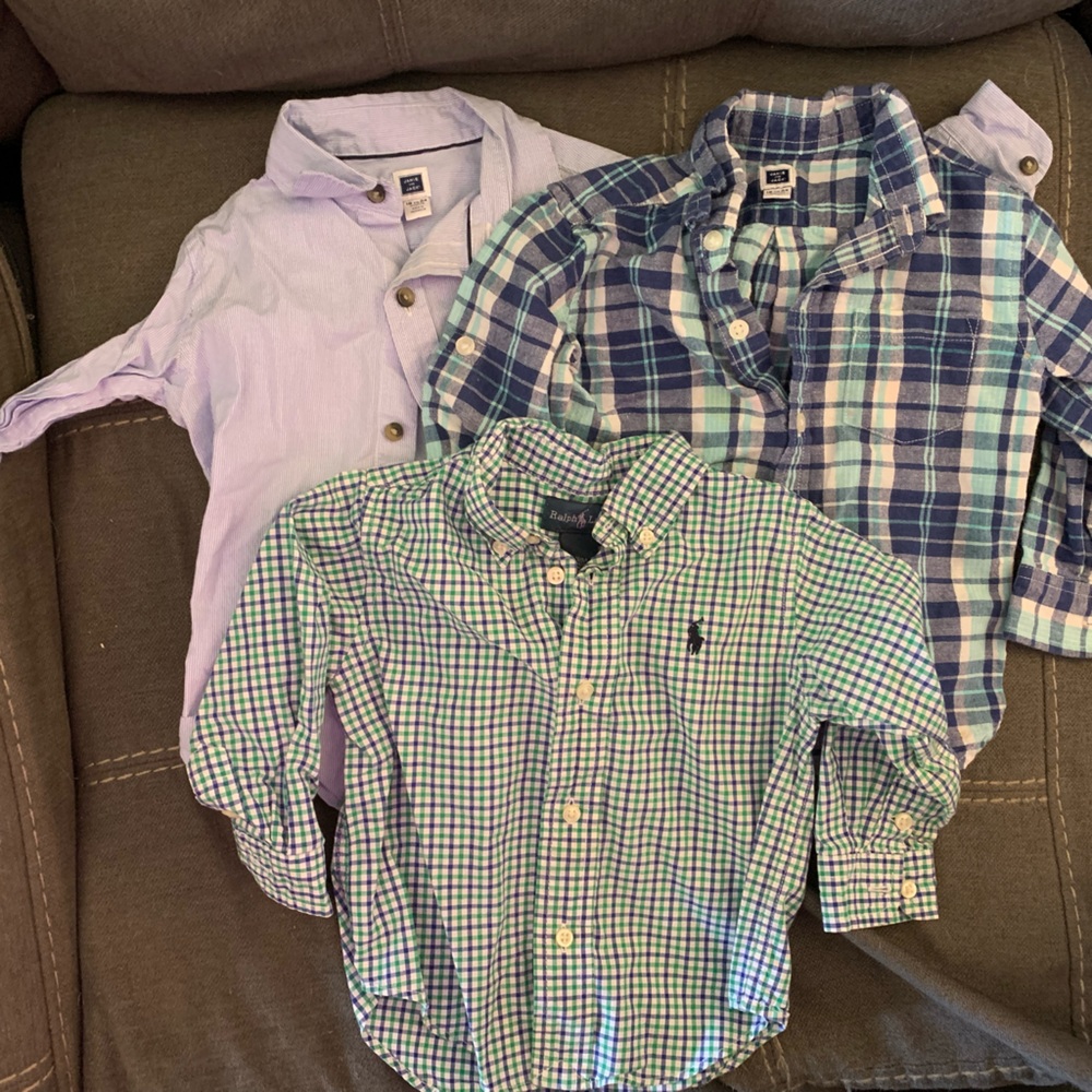 Lot of 3 Boy’s Long Sleeved Shirts